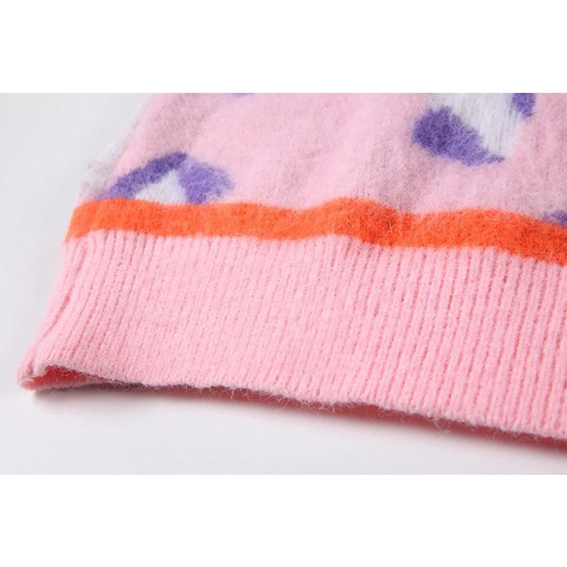 Пуловер женский трикотажный с круглым вырезом и длинным рукавом | Женская одежда