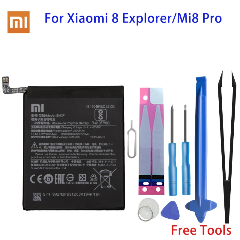 

Аккумулятор BM3F для Xiaomi Mi 8, Mi 8 Explorer, 2900 мАч