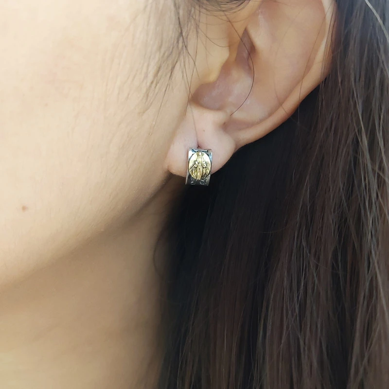 Серьги-гвоздики из серебра 925 пробы мужские и женские в стиле ретро | Украшения