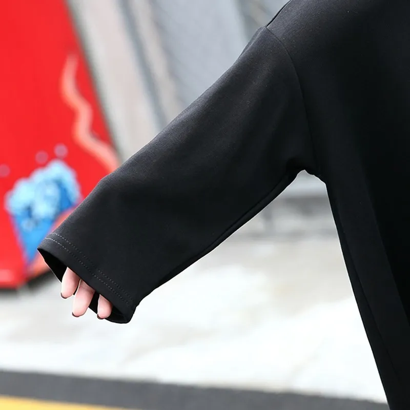 CHCIEVER осенние женские футболки для женщин Топ женский подол неправильной формы