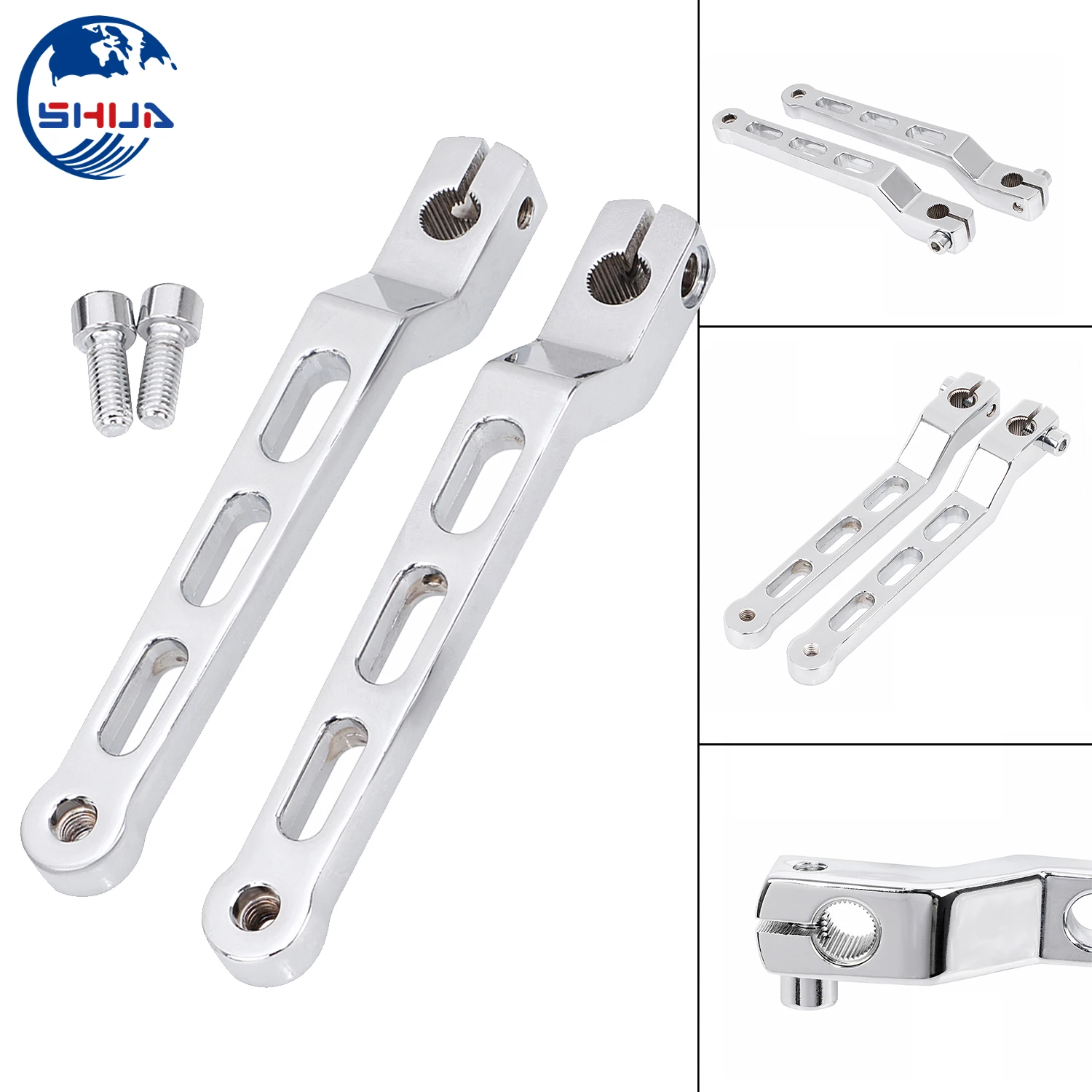 2x хром педаль переключения передач Рычажные рычаги пятки носок переключатель