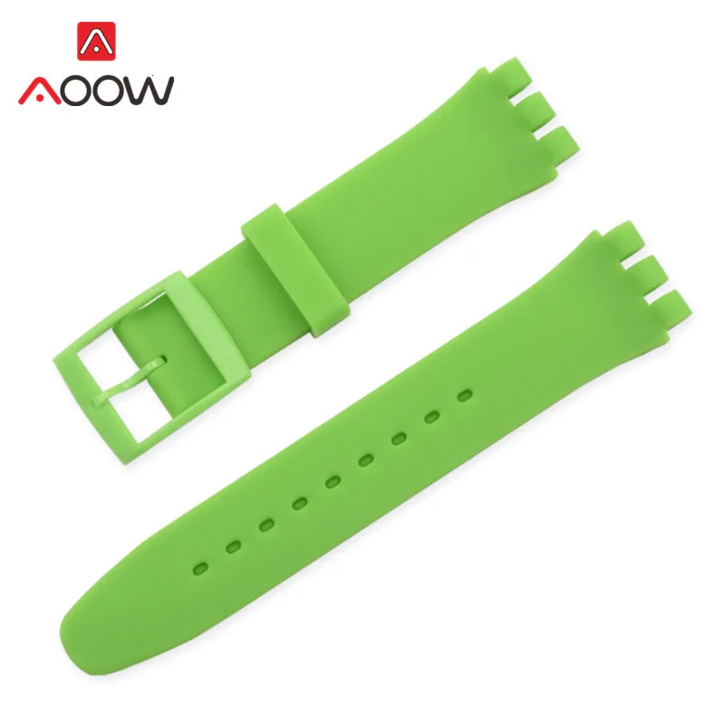 Красочные Силиконовый ремешок для наручных часов часы swatch 12 мм 16 мм 17 мм/19 мм/20 мм/резина, сменный ремешок для наручных часов, ремешок, автомобильные аксессуары, розовый цвет черный