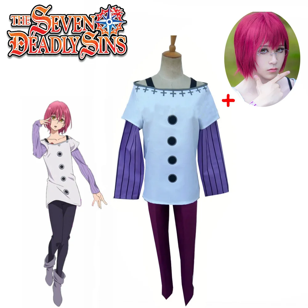 Hot！The Seven Deadly Sins Gowther Goat's Sin of Lust Cosplay Costume Japanese Anime Nanatsu No Taizai Uniform Suit Clothing