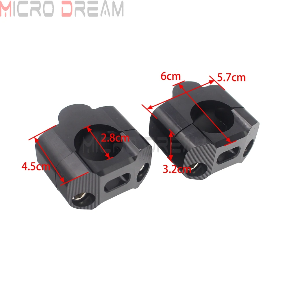 2 шт. алюминиевые универсальные крепления на руль мотоцикла от 7/8 до 1-1/8 дюймов |