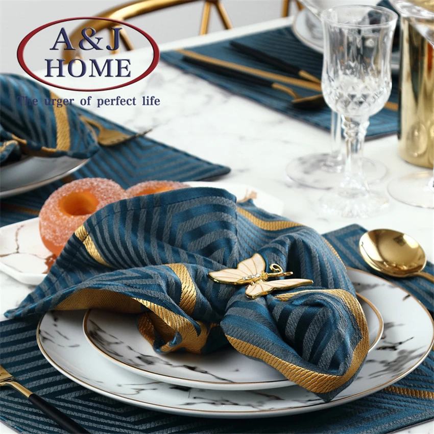 Европейские не хлопковые пеньковые настольные салфетки из ткани коврики чайные