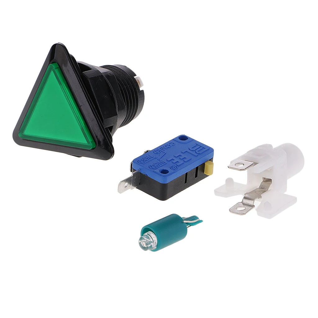 Треугольная аркадная машинная игровая кнопка со светодиодной подсветкой | Спорт