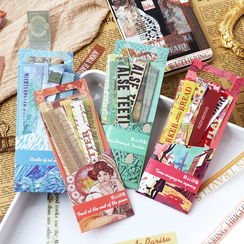 

44 шт., бумажные и ПВХ винтажные туристические наклейки