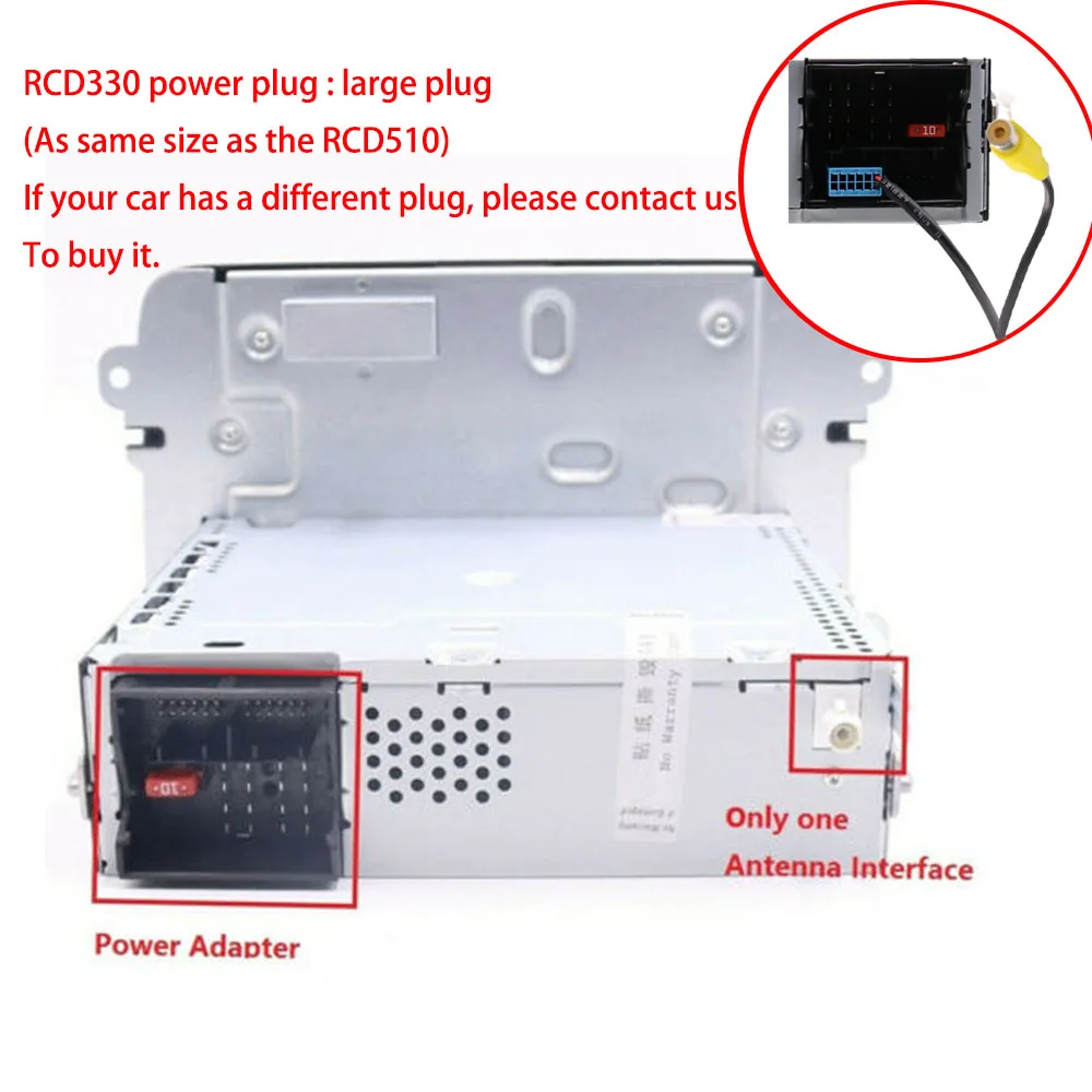 6," автомобильный стерео RCD330G+, MirrorLink, BT, USB, AUX, для VW Golf, Caddy, Polo, Passat, Tiguan