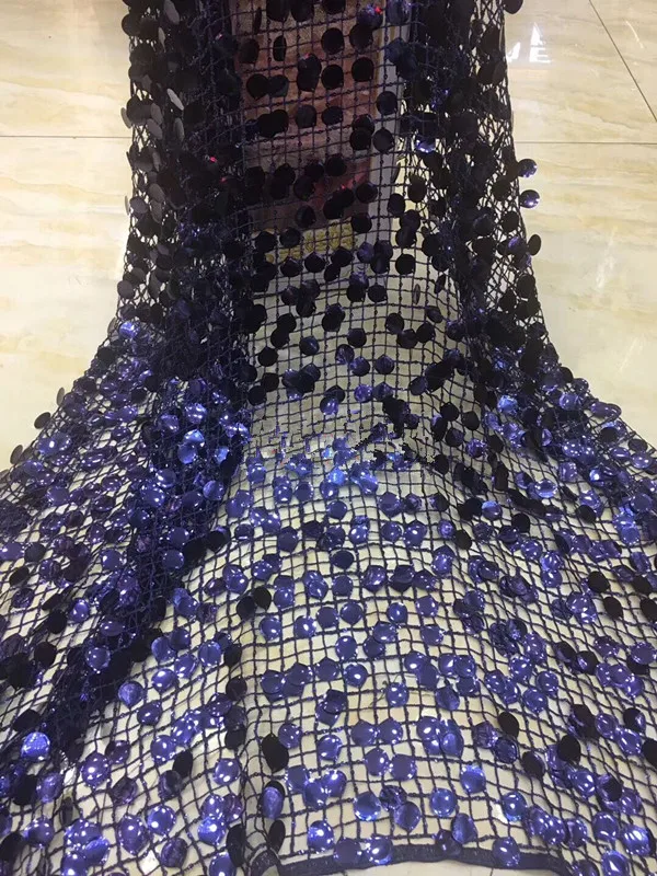 Вышитая сетчатая кружевная ткань с блестками хорошего качества для сексуального