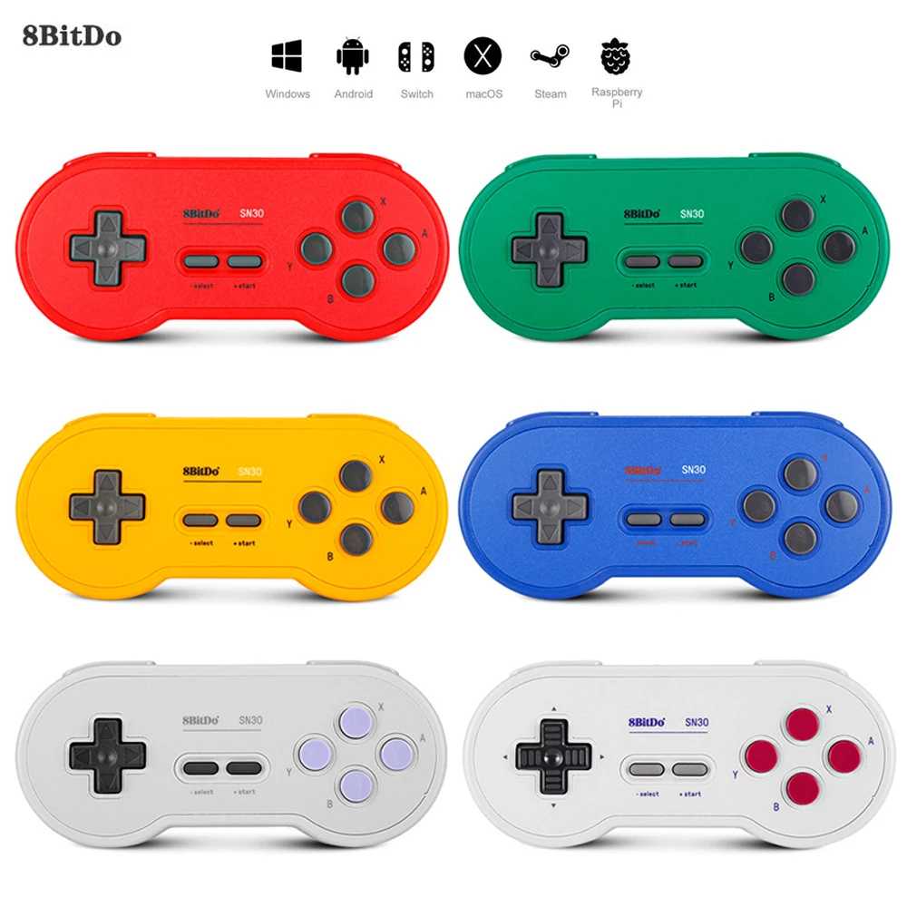WUIYBN 8Bitdo SN30 геймпад беспроводной контроллер Bluetooth Джойстик для nintendo Switch PC Android MacOS паровой