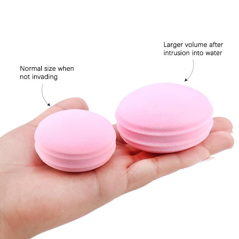 Губка для макияжа милая круглая губка нанесения основы под макияж спонж