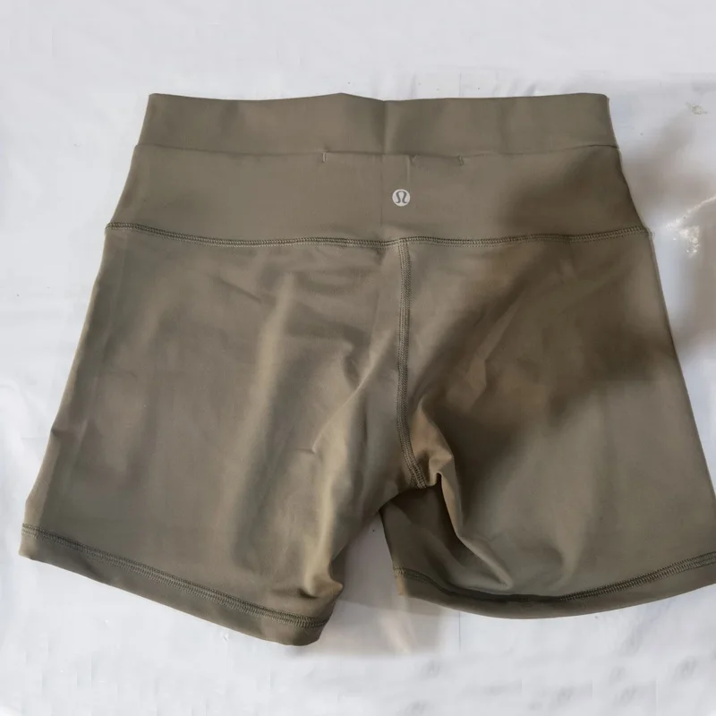 

LULU Stretch Tight Yoga Pants Quick-Drying High-Waist Running Shorts