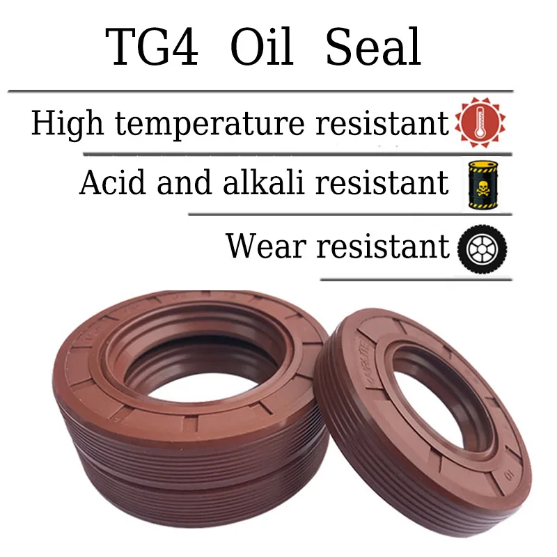 FKM радиальный каркас вала масляное уплотнение флюоровая Резина три пружины TG4