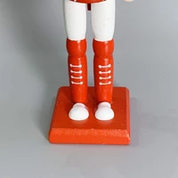 4x nutcracker soldier handpainted chubby for festive bookcase decoration