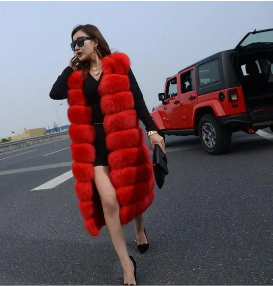 Женский меховой жилет из искусственного кроличьего меха лисьего шуба