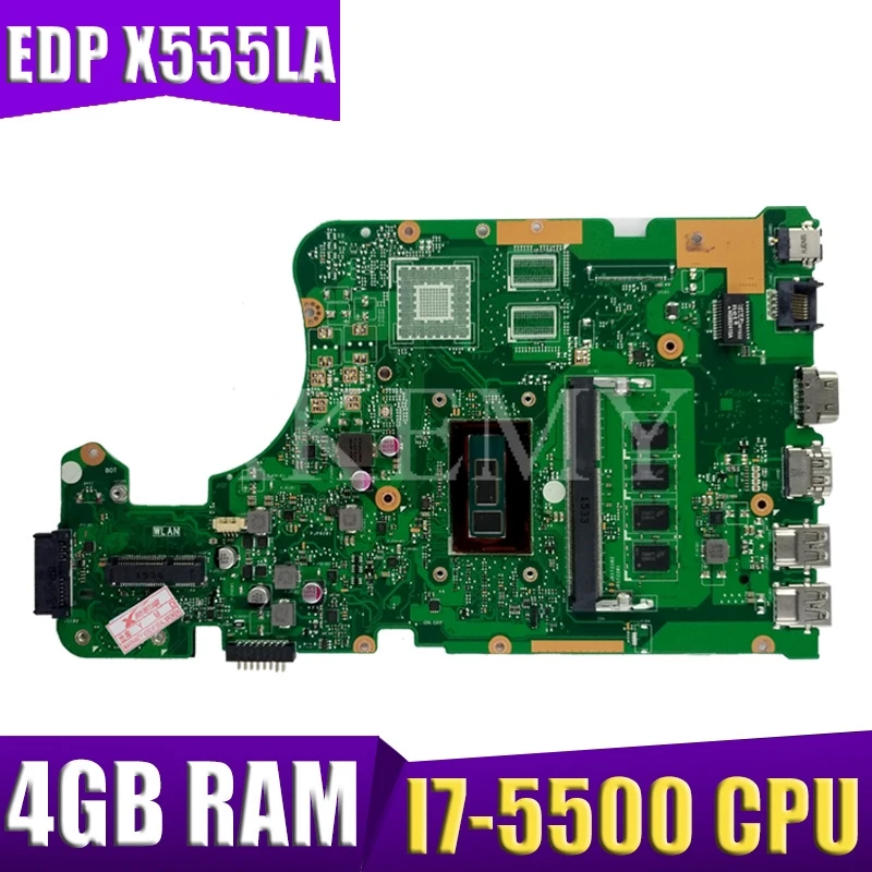 

X555LA Motherboard For ASUS X555LP X555LD X555LJ X555LB X555LF laptop Motherboard X555LAB Mainboard test OK I7-5500U 4GB-RAM