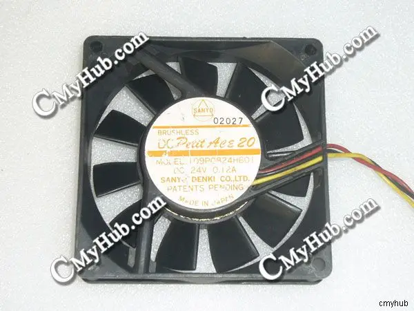 Для SANYO DENKI 109P0824H601 DC24V 0.12A 8020 8 см 80 мм 80x80x20 4 контактный 3 проводной охлаждающий