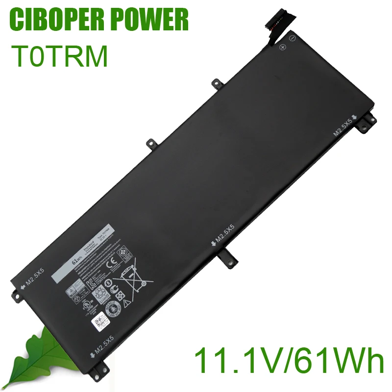 CP Genuine Laptop Battery T0TRM 11.1V/61Wh For XPS 15 9530 Precision M3800 TOTRM H76MV 7D1WJ | Компьютеры и офис