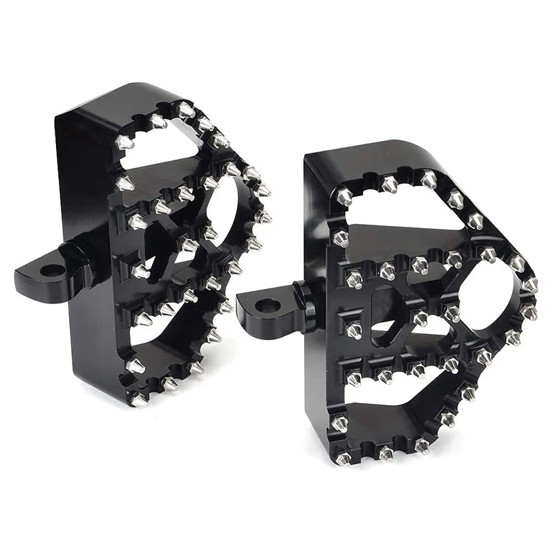 

Motorcycle MX Offroad Foot Pegs Bobber Wide Floorboards Footrests Pedals for Sportster XL 1200 883 Dyna FXDF Softail