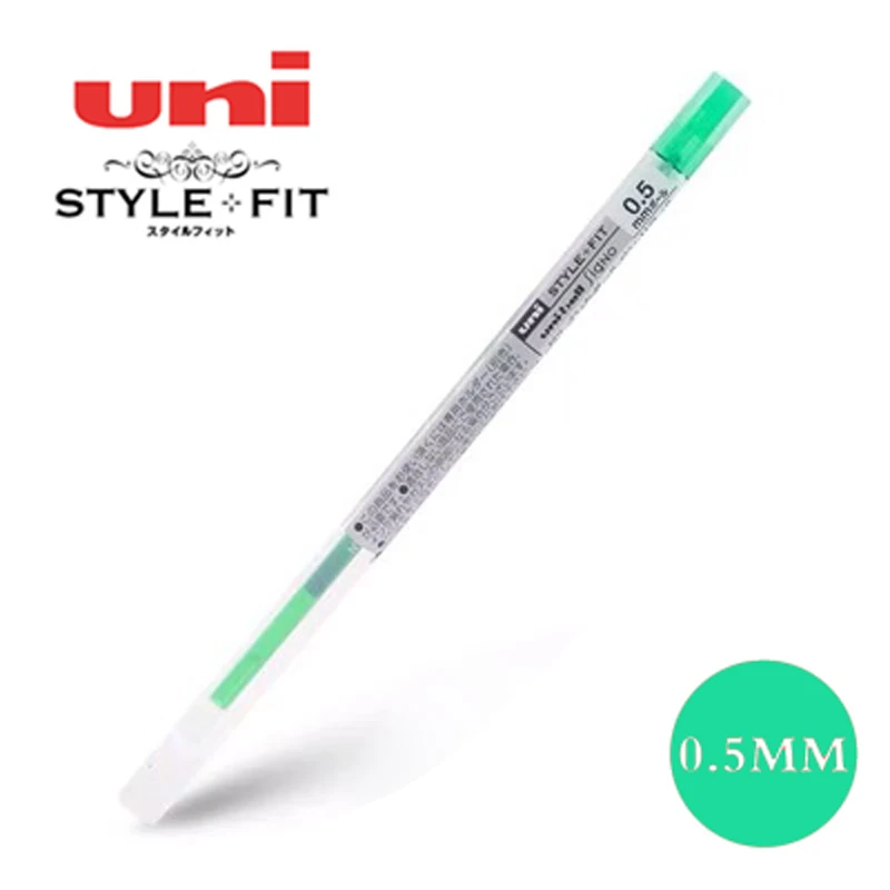 Uni style Fit гелевая мульти ручка заправка-0,5 mm-16 цвета черный/синий/золотой/розовый Пишущие принадлежности UMR-109-05 - Цвет: Зеленый