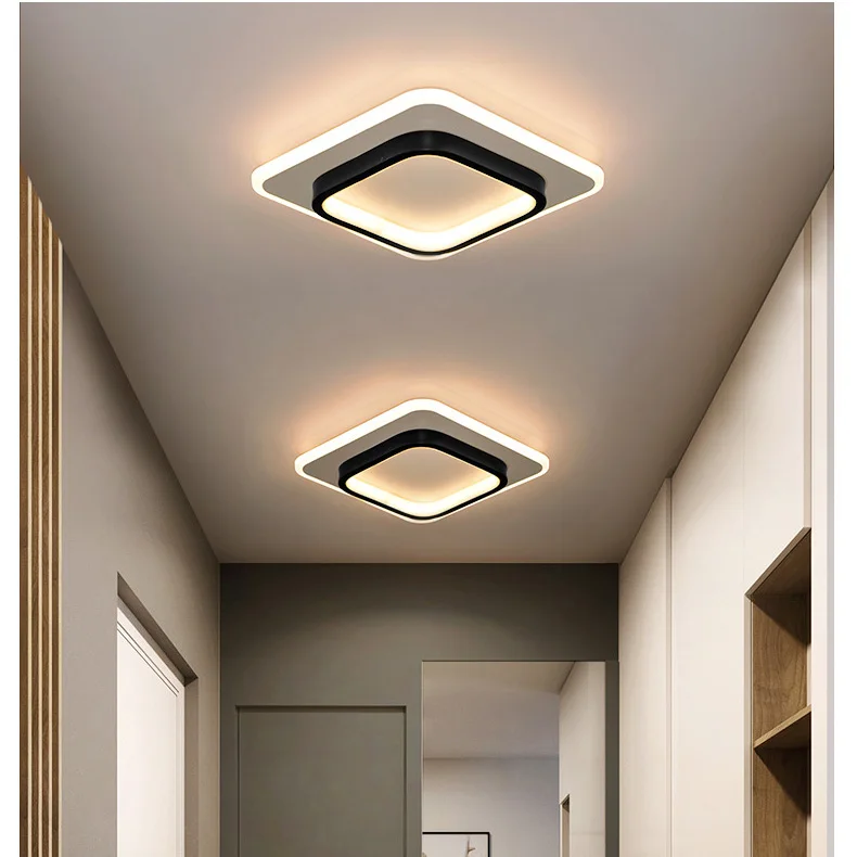 

Home Modern led Ceiling+light living room Bedroom Lustre Avize LED ceiling lamp for aisle entrance Corridor Round Square shape