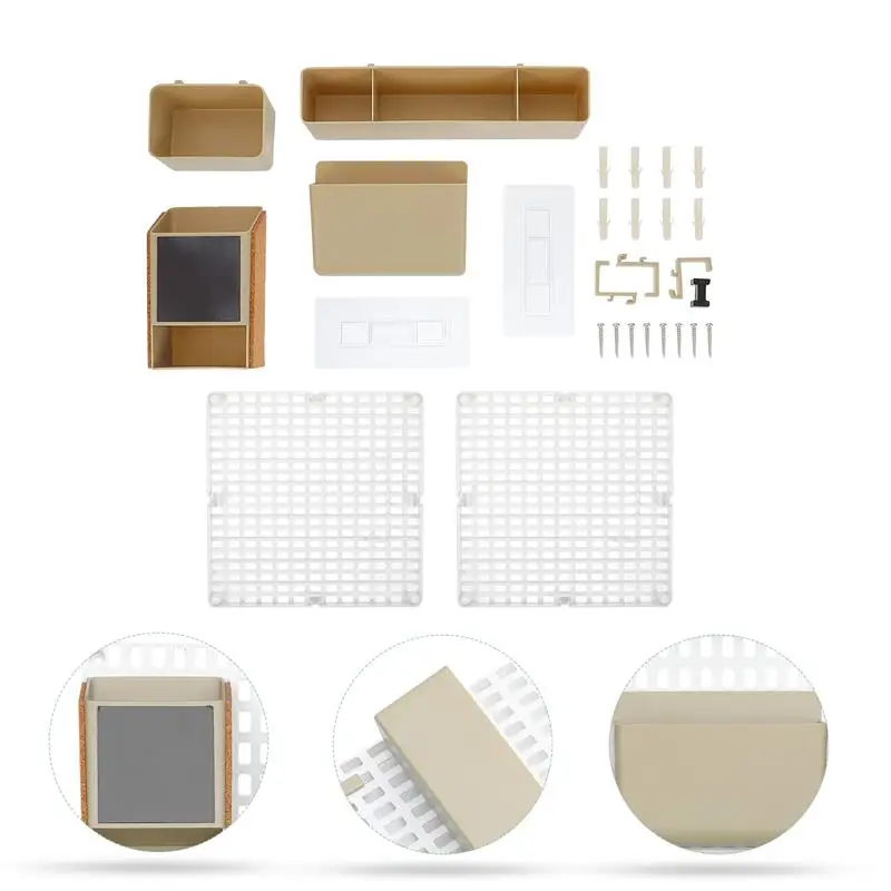 

1 Set Pegboard Organizer Durable Novel Decorative Storage Holder Pegboard Rack Hooks