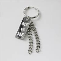 stainless steel lettering steel me chain earrings hip hop cold wind earrings mens and womens fashion earrings jewelry