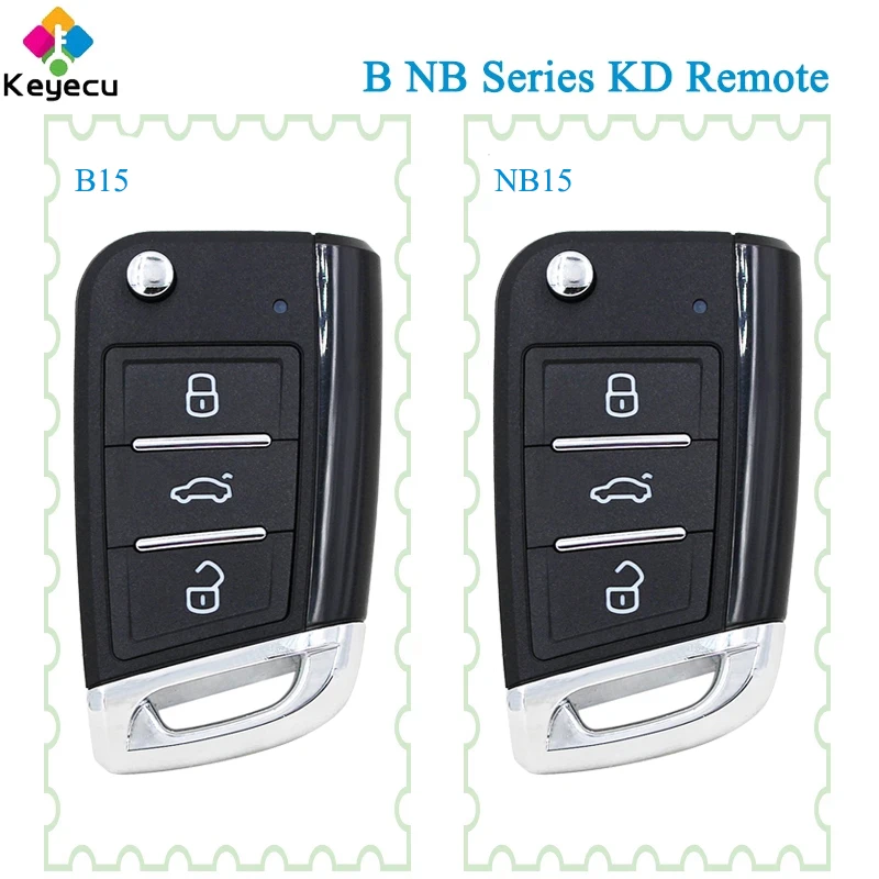 KEYECU KEYDIY B NB Series B15 NB15 KD универсальный дистанционный ключ 3 кнопки для KD900 URG200 + Mini X2 VW