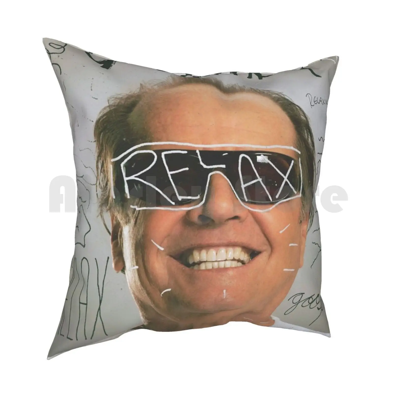 Подушка Goosfraba домашняя мягкая подушка с принтом Джек Николсон Управление гневом