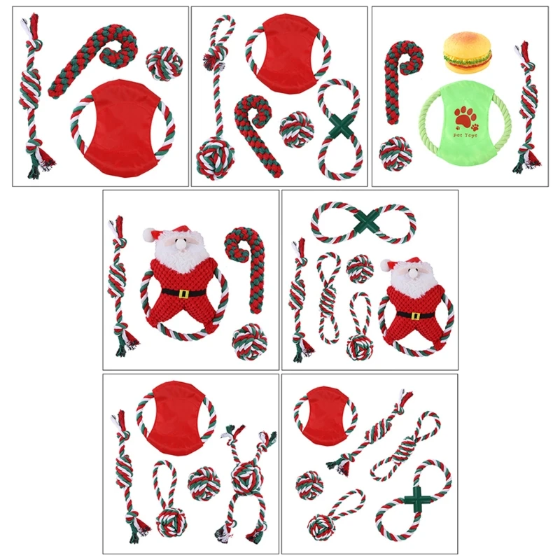 

Милая веревка, Рождественская тематическая игрушка для собак с веревкой, телом для щенка, жевательные игрушки для собак, игрушка для детей, ...