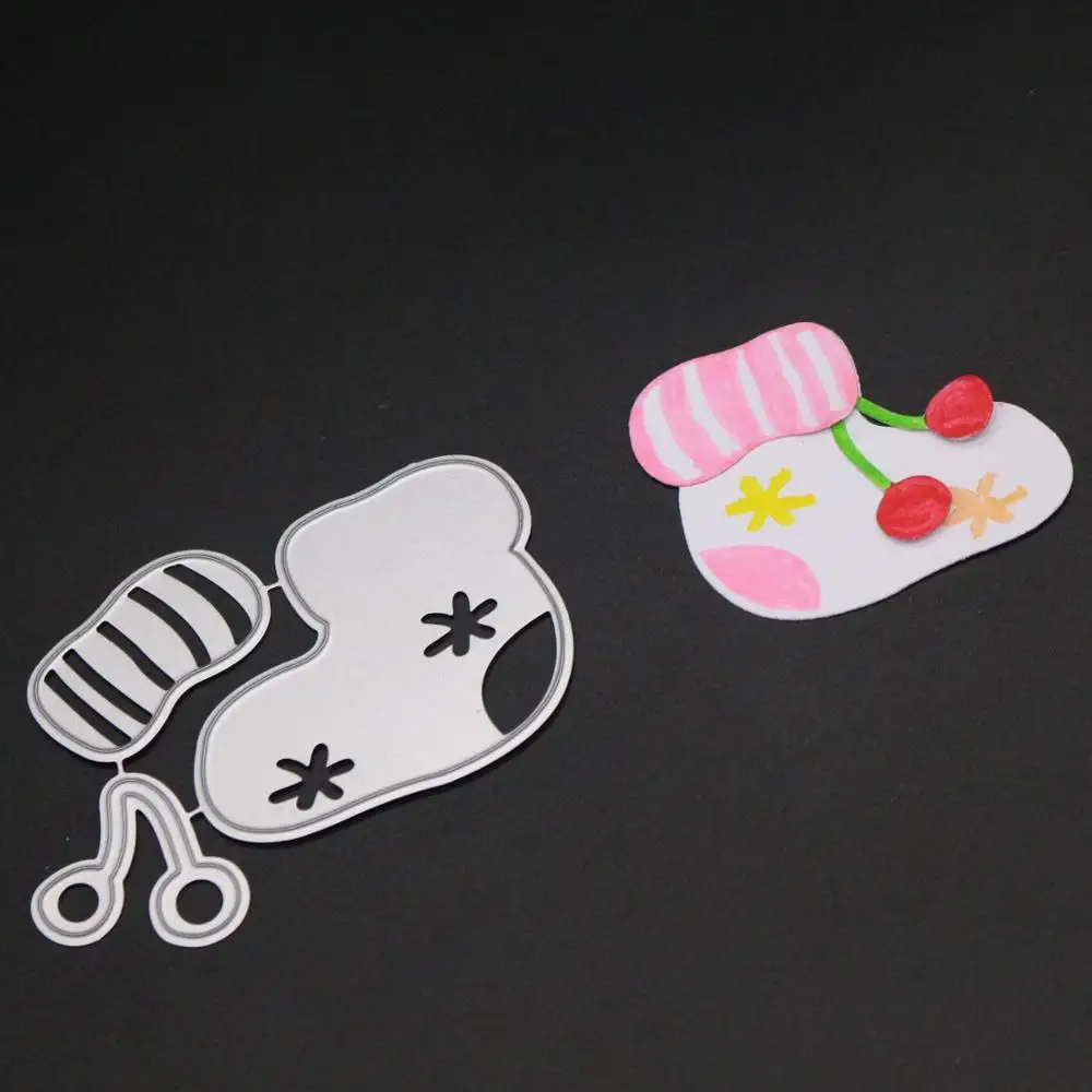 Рождественские чулки AZSG милые Мультяшные Вырубные штампы для сделай сам