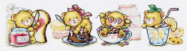 Аватар мыши MM Набор для вышивки крестом из хлопка с матовой содовой G146 десертный