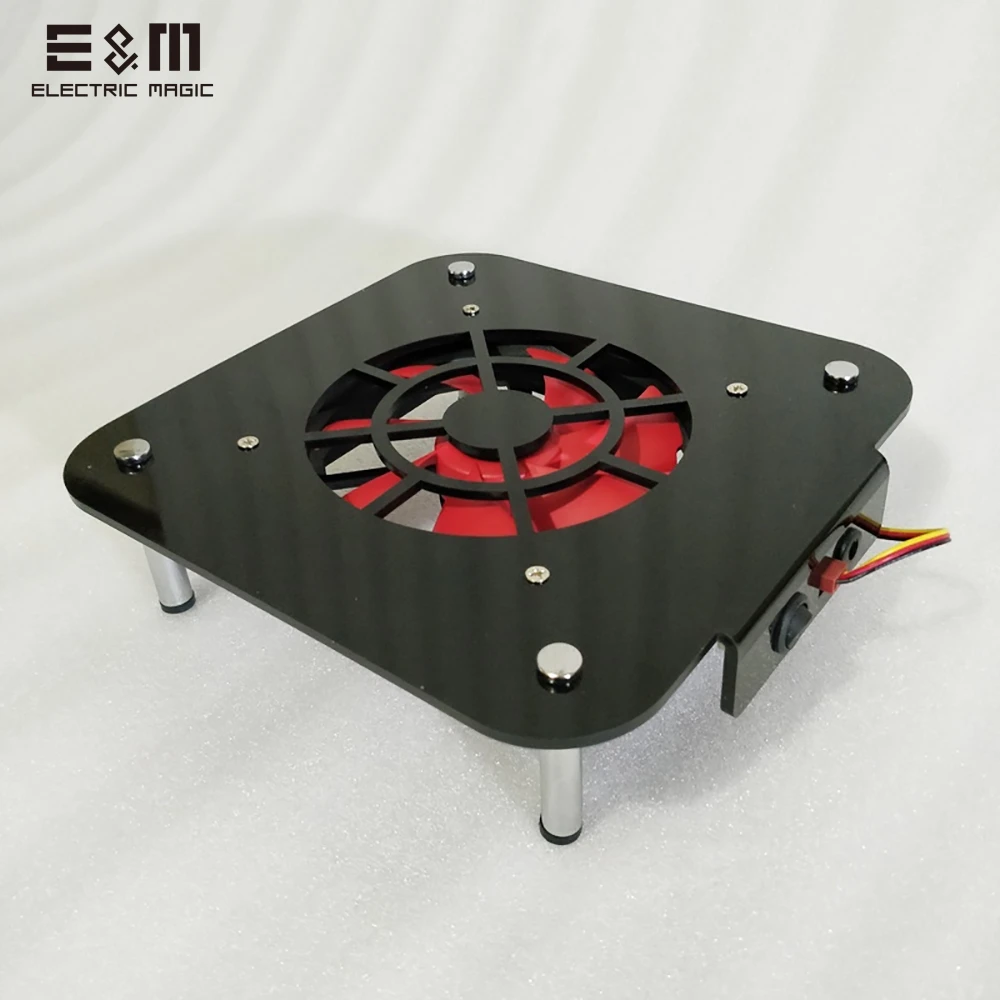 A 12cm Fan plus Охлаждающий вентилятор, основание для рассеивания тепла, Модифицированная рамка для Mac, мини Радиатор, разгон с 12 см, 14 см, PCCOOLER, бесшумный вентилятор, акриловое шасси - Цвет: A 12cm Fan plus