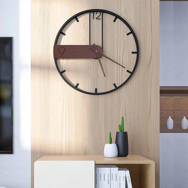 

Nordic Retro Luxurious Style Wall Clock Silent Metal Clock Wall Simple Fashion Kitchen Decoration Pendulum Replacement Watch