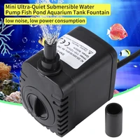 110v220v mini water pump 8w fish tank light for mini tank aquarium submersible water pump quiet water fountain aquarium pump
