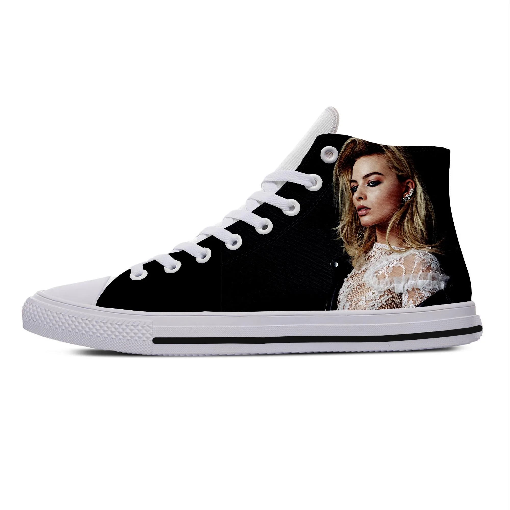 

2019 hot fashion 3D Margot Robbie High Sneakers for men/women high quality 3D printing handiness casual shoes