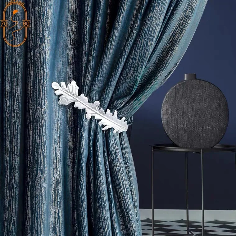 

Light Luxury Modern Minimalist High-end Flannel Bronzing Curtains Custom Villa Curtains Curtains for Living Dining Room Bedroom