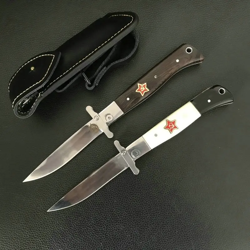 

Русский Finka NKVD KGB складные полимерные/деревянные ручки кемпинг Выживание Охота карманные ножи тактический нож, EDC инструменты Прямая постав...