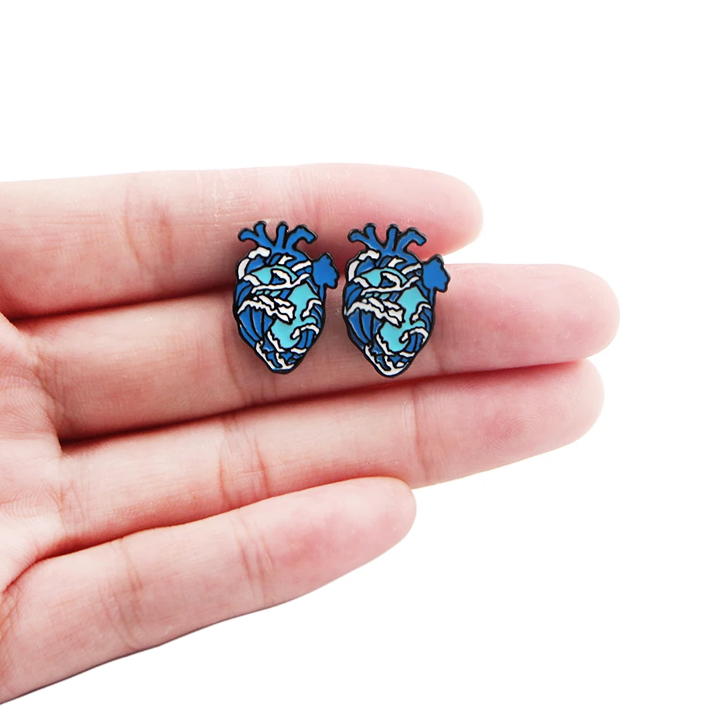 

SP588 Art Ear Stud Kid's Cute Earrings For Women Enamel Earrings Party Jewelry Gifts Girls