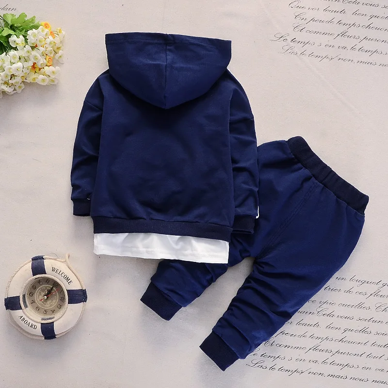 2019 Fashion Autumn Winter Baby Boy Girl Clothes Sets Newborn Tracksuits Zipper Long Sleeve Hooded +Pants 2PCS Kids Colthes Set | Детская