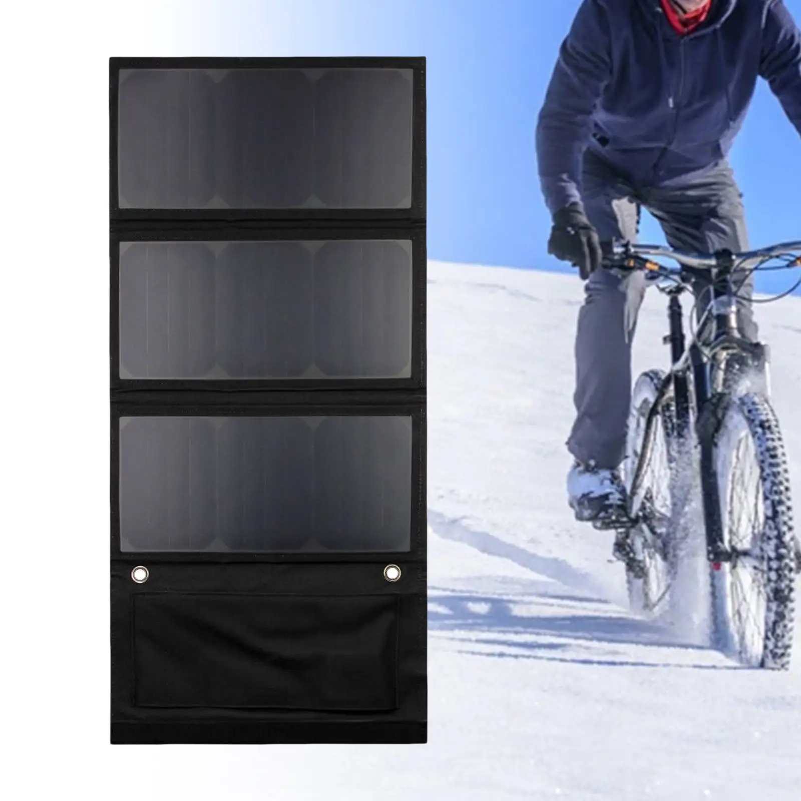 

Порт в состоянии 30 Вт Солнечная Панель зарядное устройство Складной Водонепроницаемый двойной USB порт высокая эффективность внешний аккум...