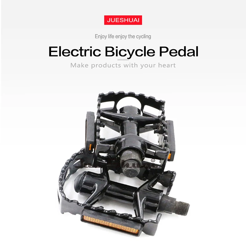 JS Ultralight Bicycle Pedal MTB Road Bike Accessory Part Yellow Reflector Anti-skipping Pedales Bicicleta Moutain Pedals | Спорт и