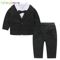 babzapleume spring autumn newborn photography baby boy clothes fashion gentleman suit jacketshirtpants infant clothing set 056