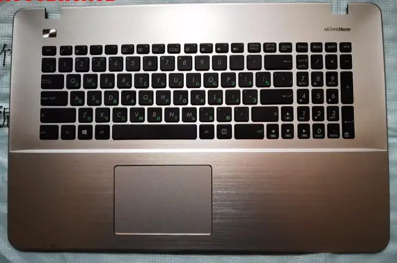 Серый RU Клавиатура для ноутбука asus R752 R752L x751 X751L X751LA X751LAV X751LD X751LDV X751LK X751LN Клавиатура ноутбука C крышка - Цвет: Серый
