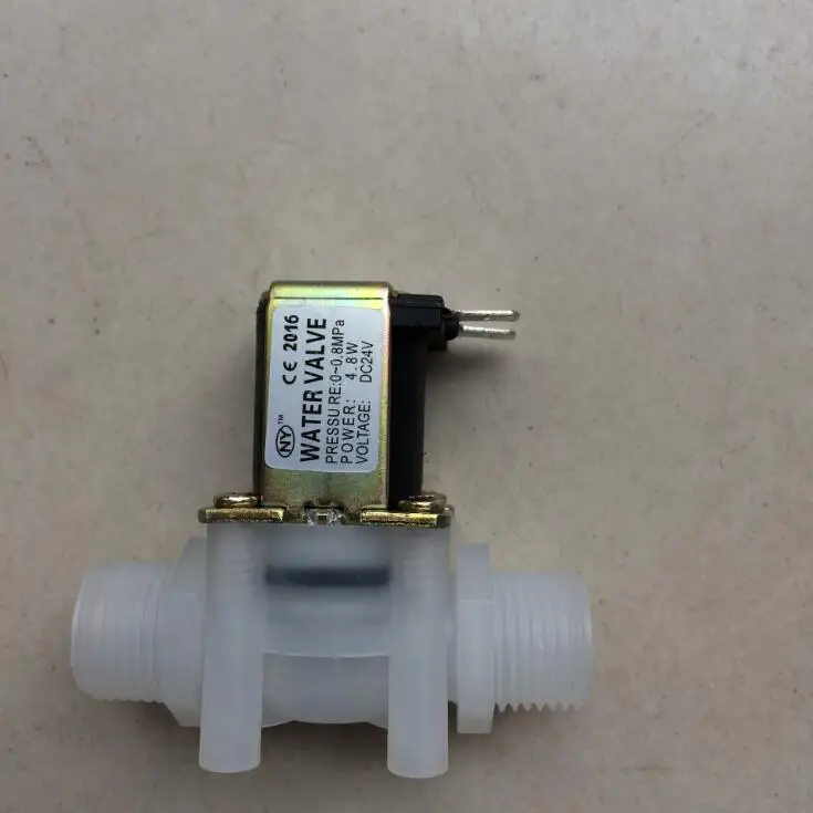Высокое качество 2 Way Пластик воды электромагнитный клапан 1/2 &quot24V нормально