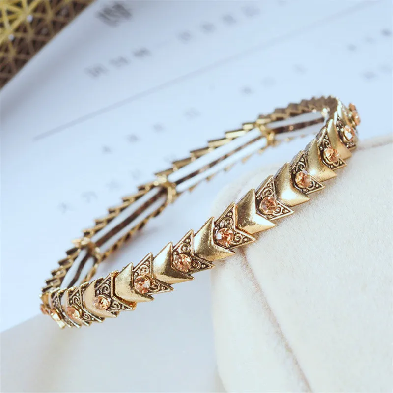 Браслеты из старинного сплава и ювелирные женские браслеты шарм камень дерево