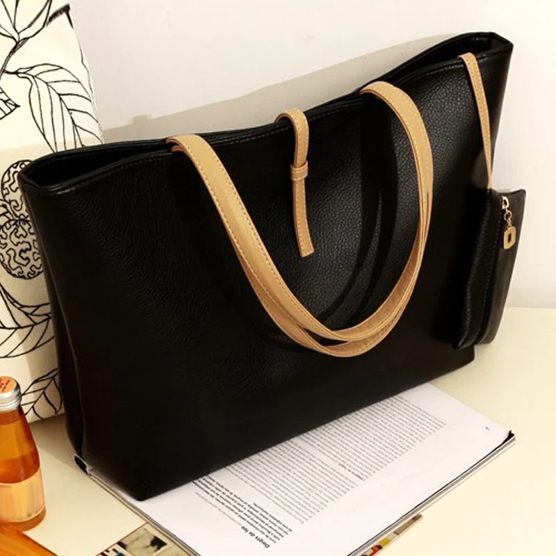 

1 Pcs Women Lady Shoulder Bag PU Leather Large Capacity Fashion for Travel Money C66