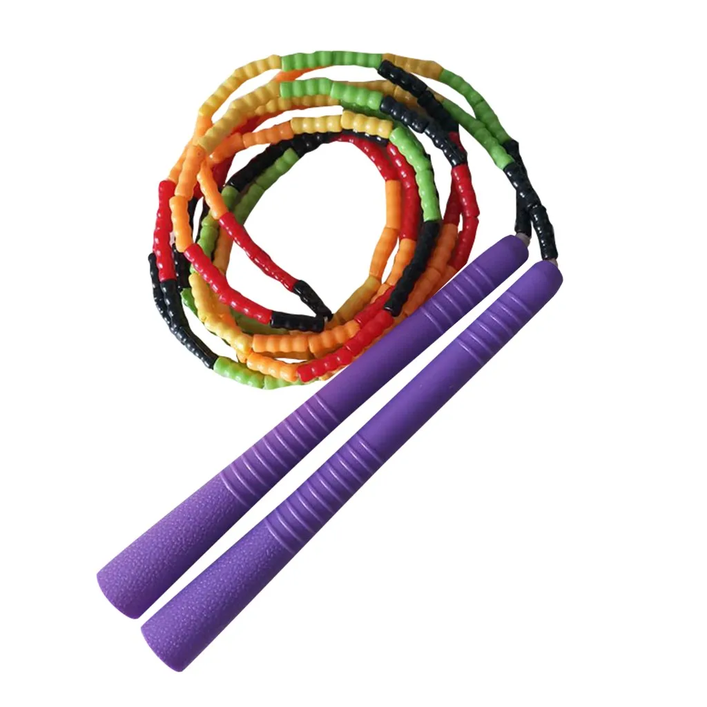 

Jump Rope Soft Beaded Tangle-Free Segmented Length Adjustable Skipping Rope Crossfit Workout Home Gym Fitness Skipping Rope
