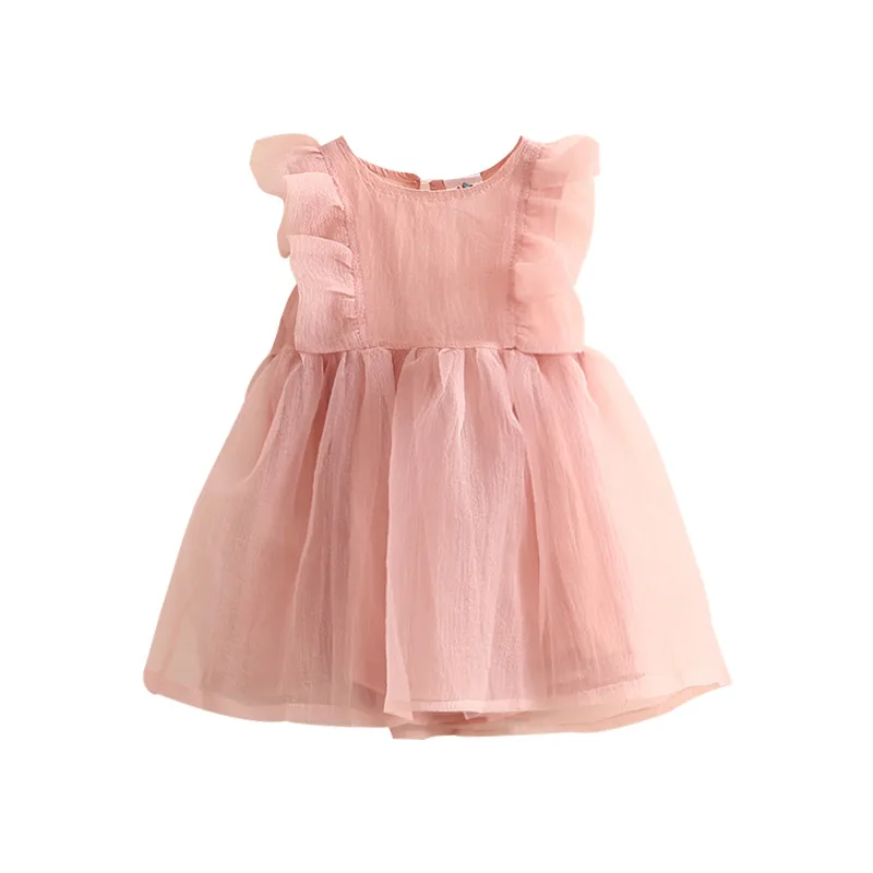 

Girls' round Neck Dress 2021 Summer New Girls' Clothing Children's Vest dress