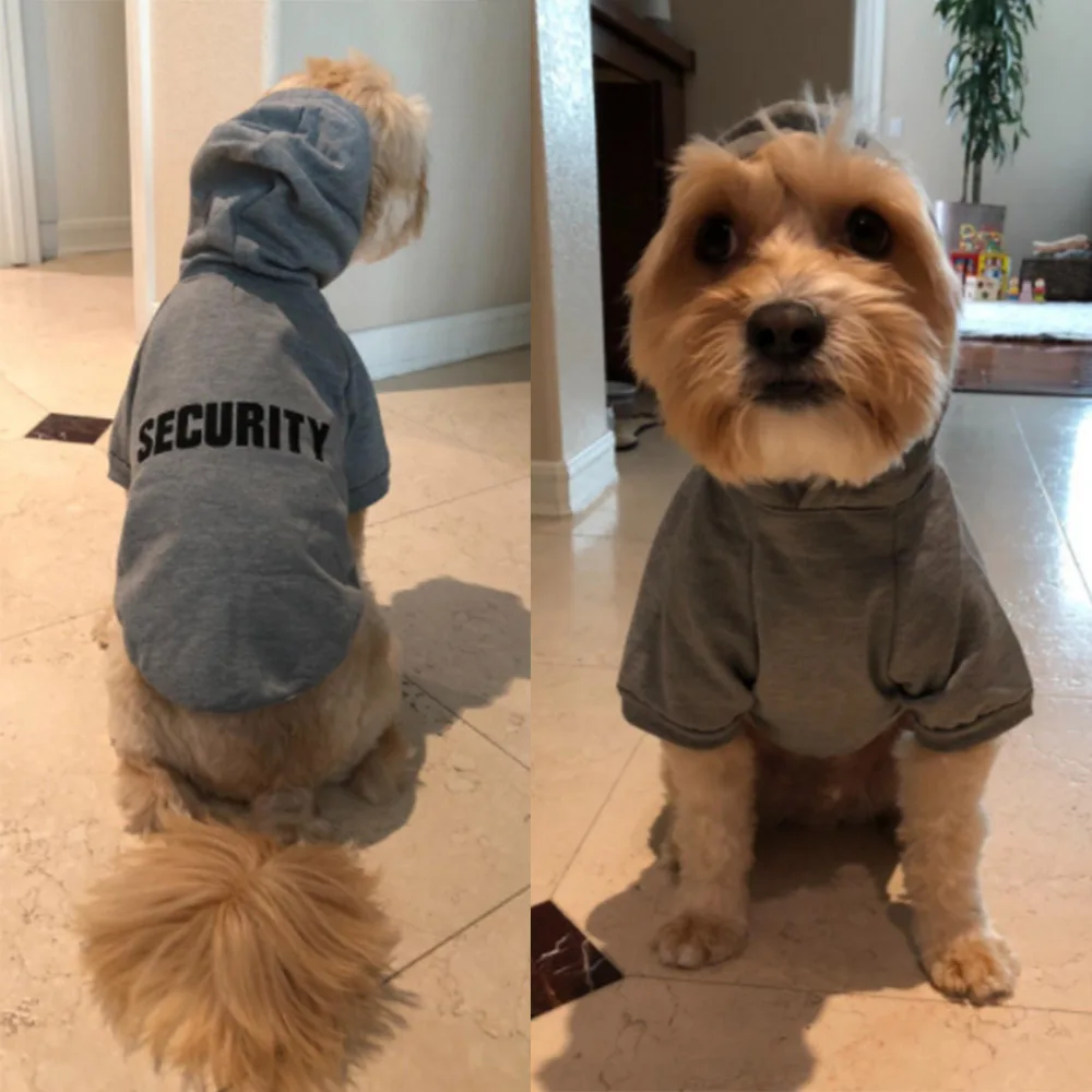 Защитная толстовка с капюшоном для собак пальто маленьких зимняя одежда